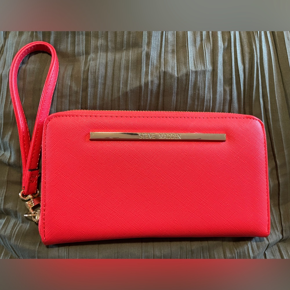 bright, fun wallet/clutch Steve Madden